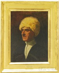 Russian/American School, 20th Century Portrait of a Russian Sword Dancer.